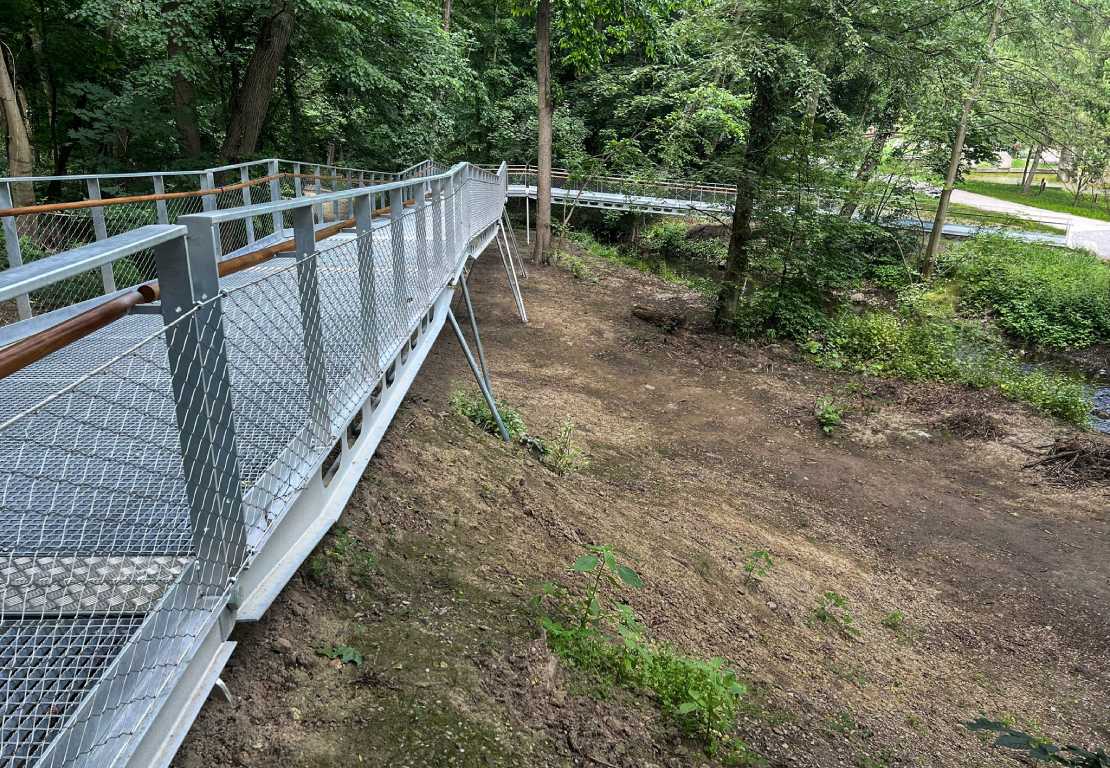 Inox-Net - Partizanska Luka Footbridge